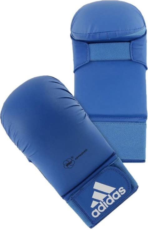 adidas karate handschoen maat kiezen|adidas WKF Karatehandschoen Zonder Duim Blauw Extra Large.